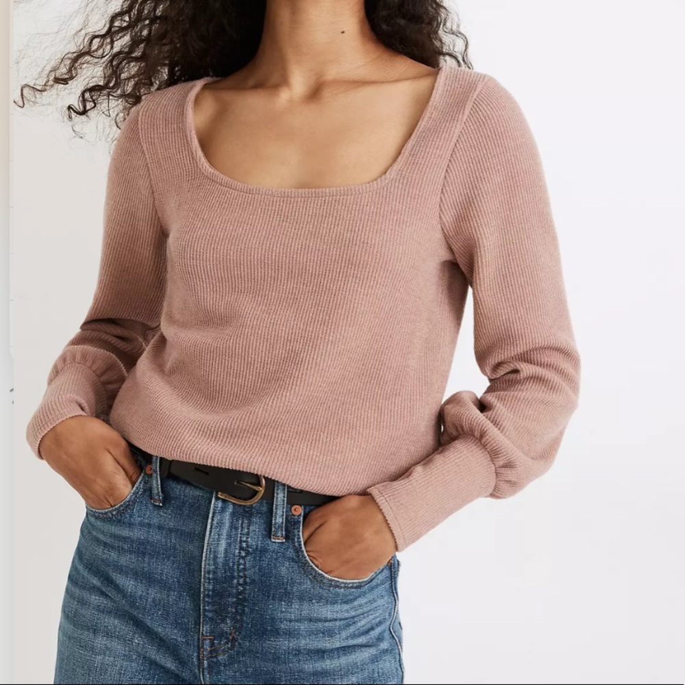 Madewell Ribbed Square Top